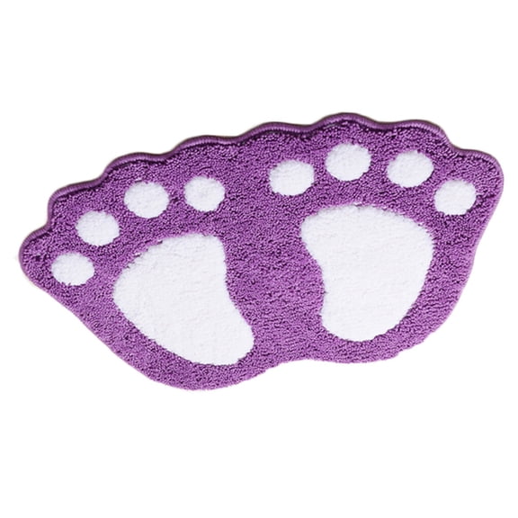 TureClos Feet Shape Indoor Door Mat Foot Pad Bathroom Anti Slip Rugs Kitchen Hallway Toilet Non-slip Carpets