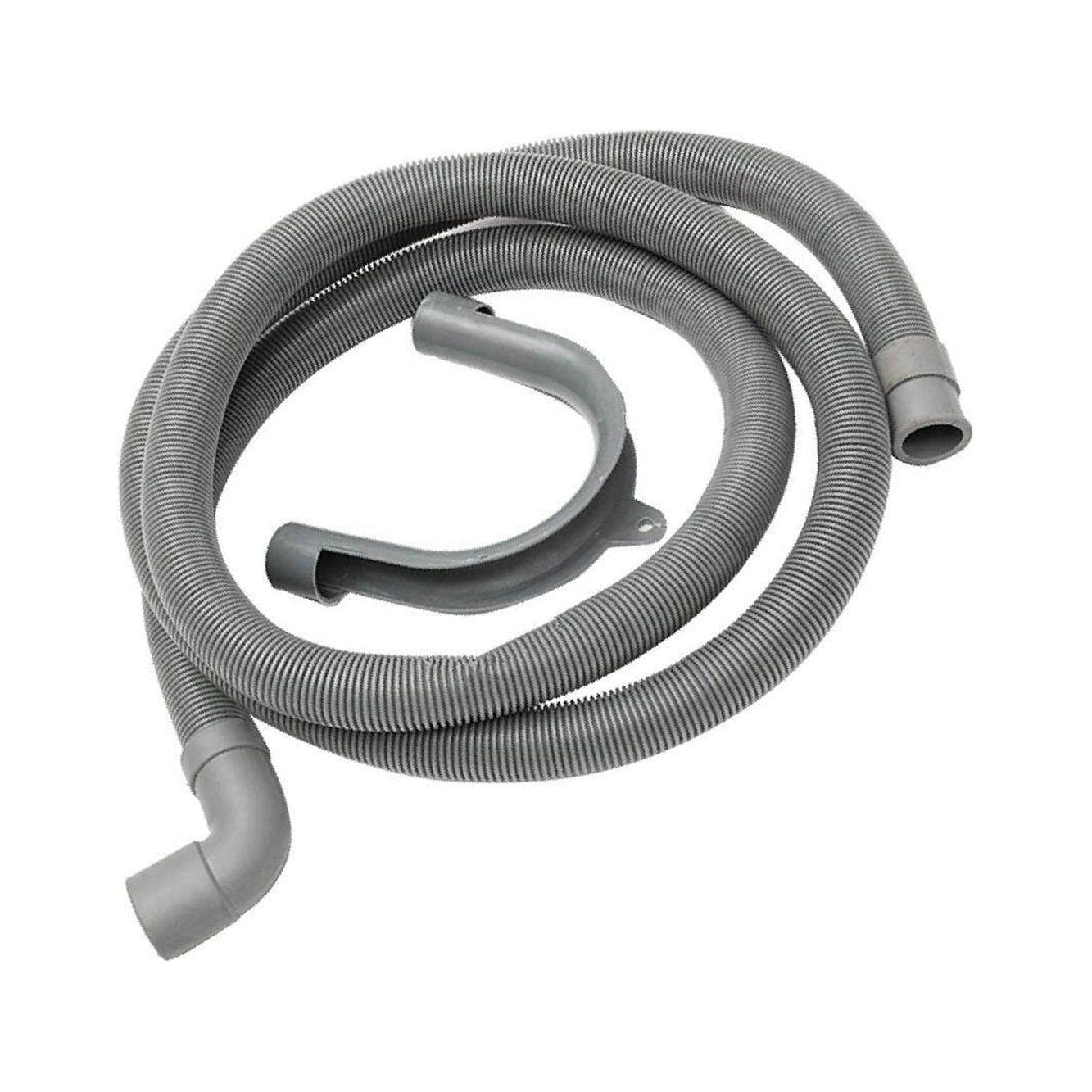 TureClos Flexible Elbow Drain Hose Pipe With Bracket For Washer Washing