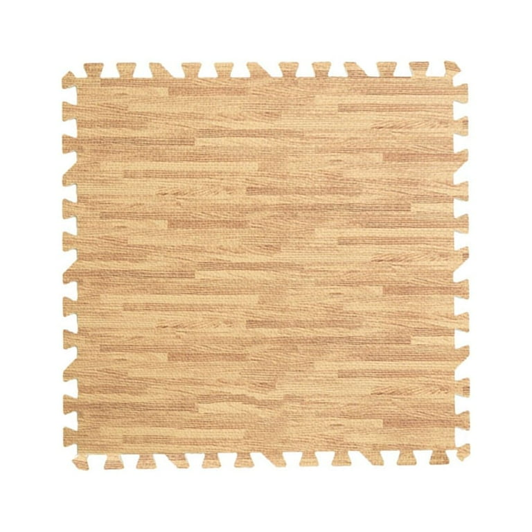 TureClos Home Floor Mat Carpet Blanket Exercise Gym Kid Play Crawling Wood Pattern Foam Carpet