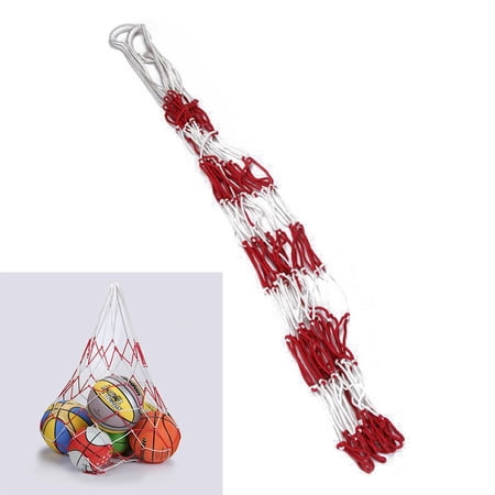 TureClos Large Sports Ball Hoop Mesh Net 10 Balls Carry Net Bag for Basketball Football