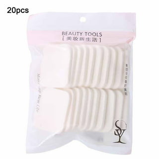 Makeup Cosmetic Wedge Triangle Facial Sponge Applicator White Foam Wedges,  32 Count