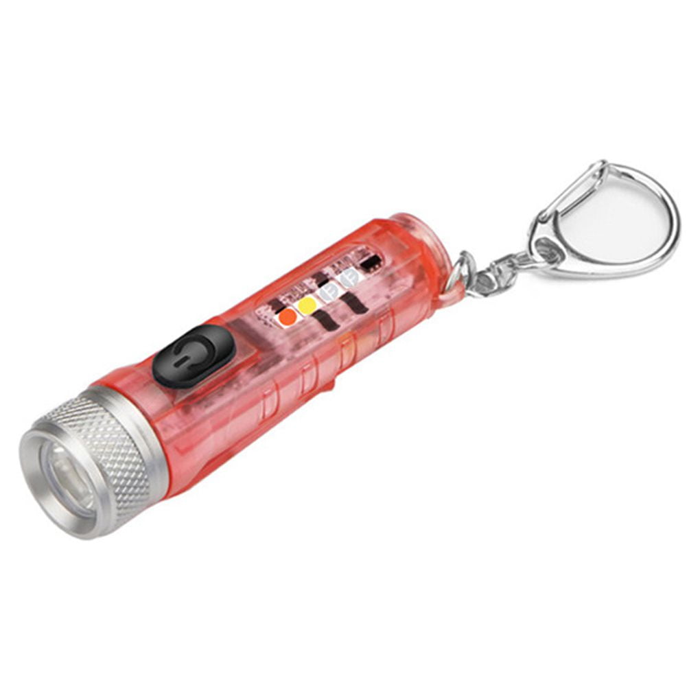 TureClos Mini LED Flashlight Outdoor Camping Hiking Walking Portable Pocket Hand Torch with Key Ring, Silver Grey TureClos Mini LED Flashlight Outdoor Camping Hiking Walking Portable Pocket Hand Torch with Key Ring, Silver Grey