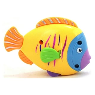 Plastic Wind-Up Wiggle Fish Toys Eye-catching and Wear-resistant