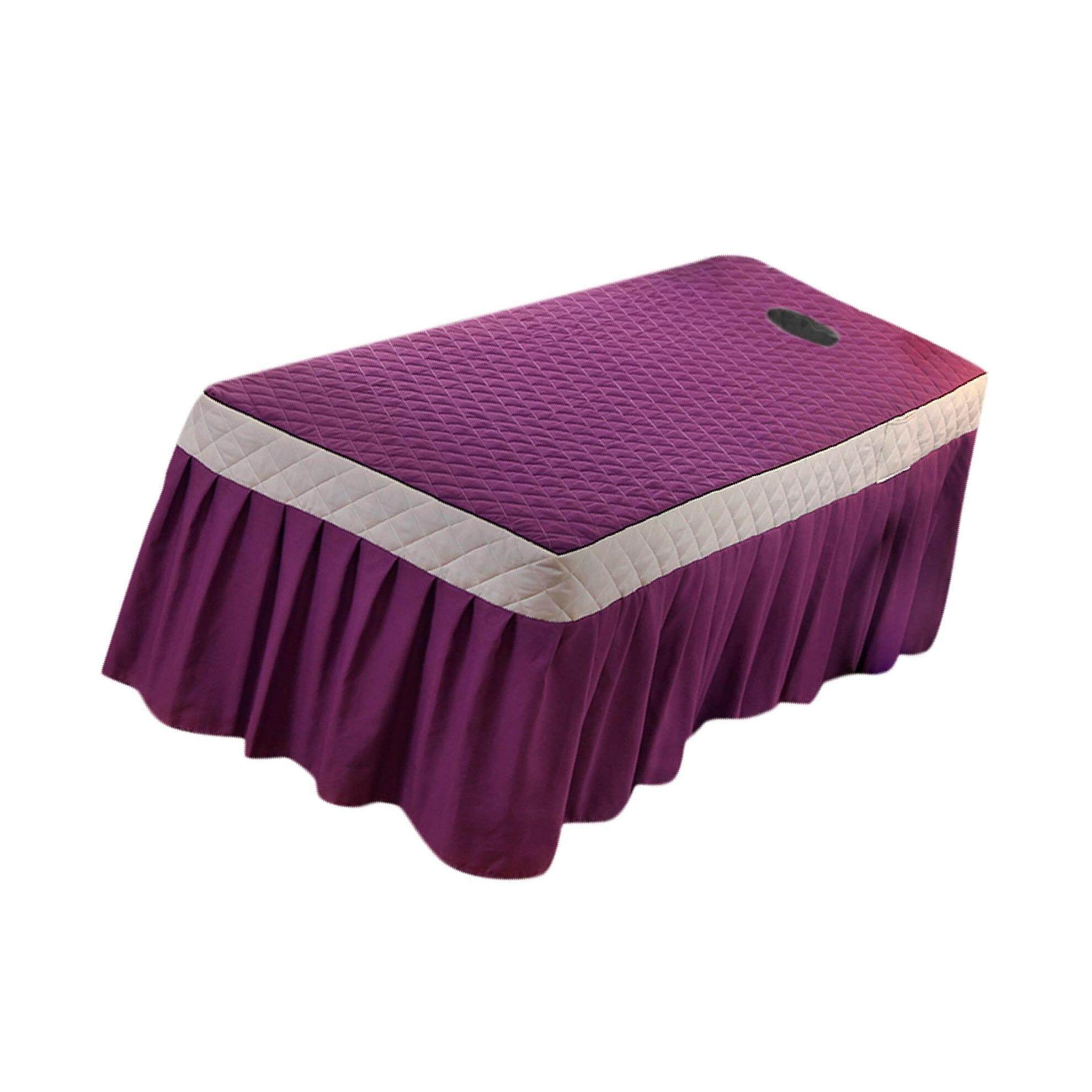 TureClos SPA Massage Table Skirt Beauty Bed Quilted Sheet with Valance