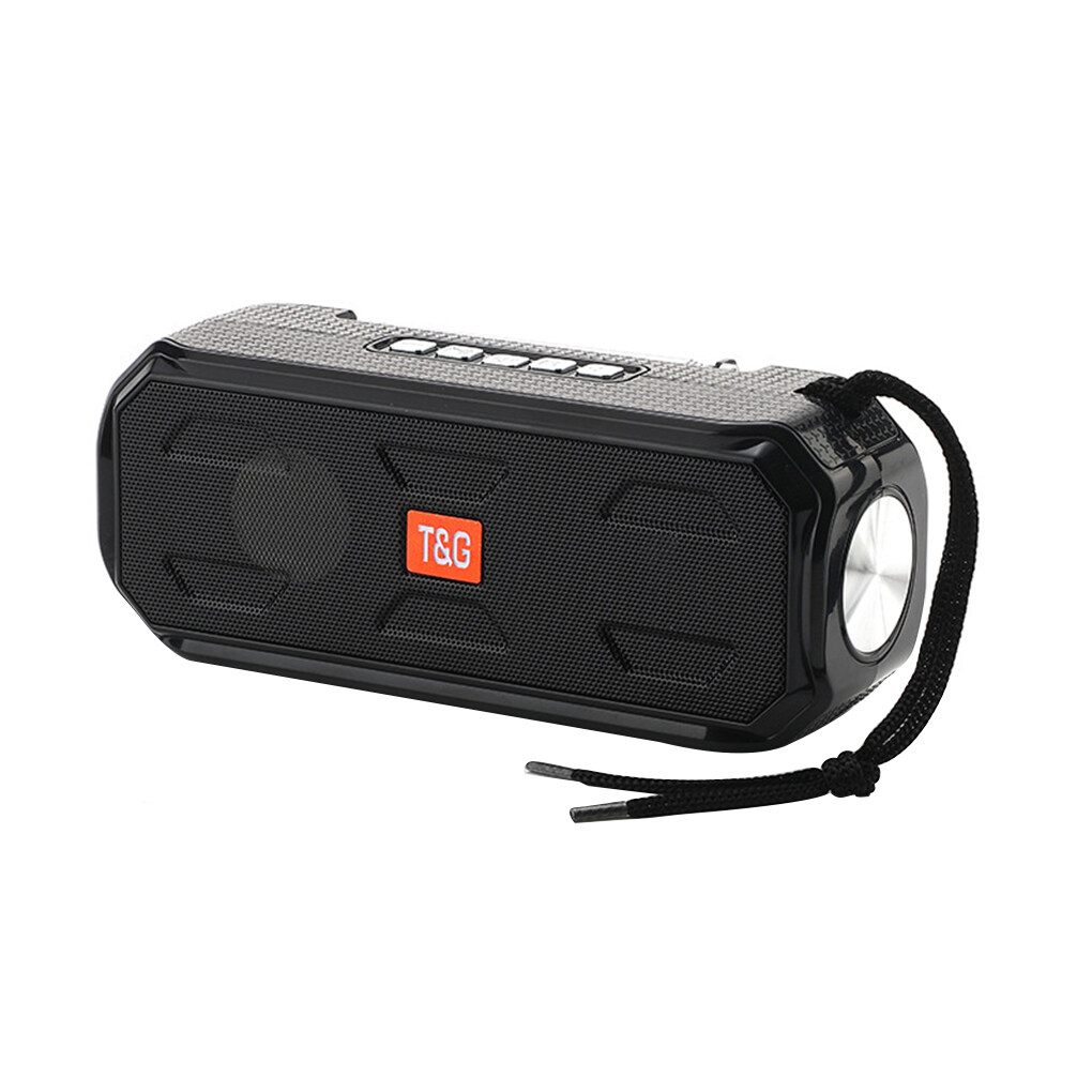 TureClos Speaker Bluetooth V5.0 Outdoor Camping Soundbar Portable Wireless Flashlight Loudspeaker, Black - image 1 of 10