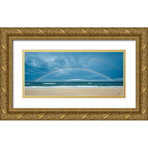 Turek, Eve 14x8 Gold Ornate Wood Framed with Double Matting Museum Art Print Titled - Point of Promise