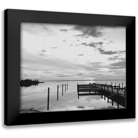 Turek, Eve 18x15 Black Modern Framed Museum Art Print Titled - Sunset Pier