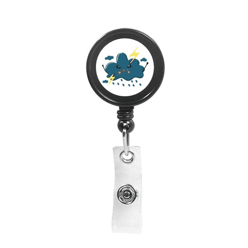 Tureno Thunder Rage Cloud Retractable Keychain Badge Holder ID Badge