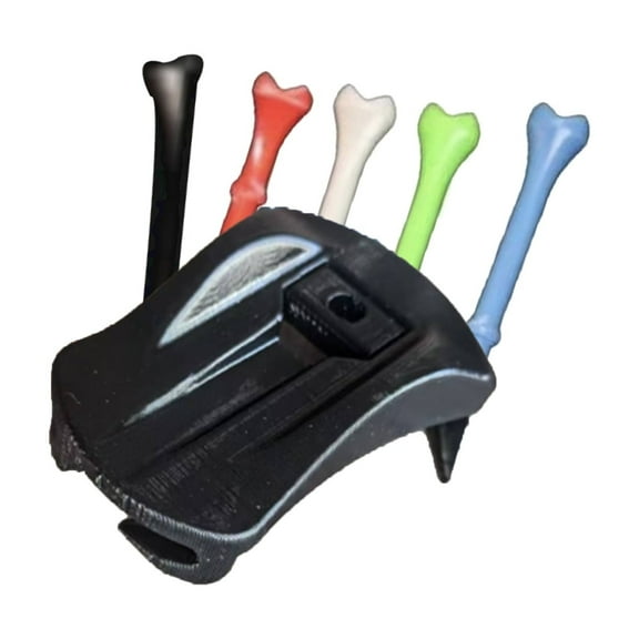 Turf Base V3 golf tees - Turf Tee for Artificial Turf - Includes Pre-Cut Tee Variety Packs, Golf Simulator Tees, Hinged Turf Base V3, for Outdoor Indoor Winter Turf and Home Training 1pcs black