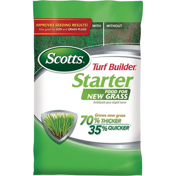 Turf Builder Starter Fertilizer for New Grass, Use When Planting Seed, 5,000 sq. ft., 15 lbs.