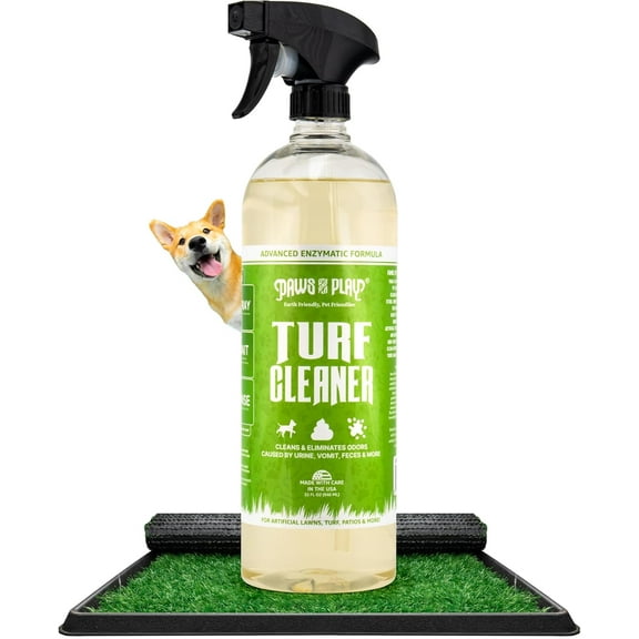 Turf Cleaner for Pet Urine Outdoor and Indoor | Artificial Grass Dog Urine Cleaner That Cleans and Deodorizes Pet Waste on Fake Grass For Dogs - 32 Fl Oz (Single)