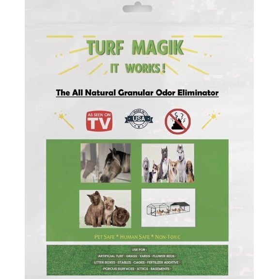 Turf Magik Odor Eliminating Odor Eliminator Granules, Odorless, 2 lb