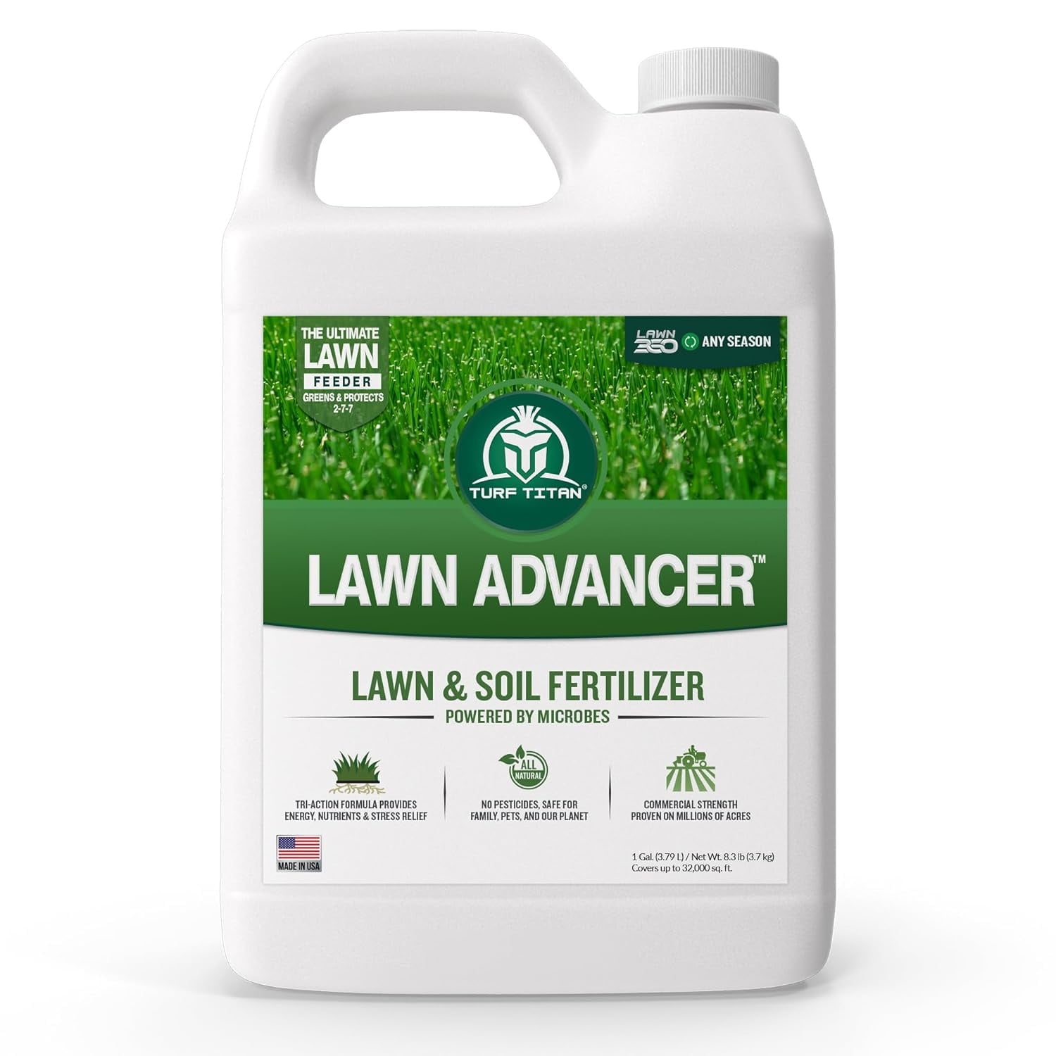 Turf Titan Lawn Advancer Green Lawn Booster and Lawn Fertilizer (1