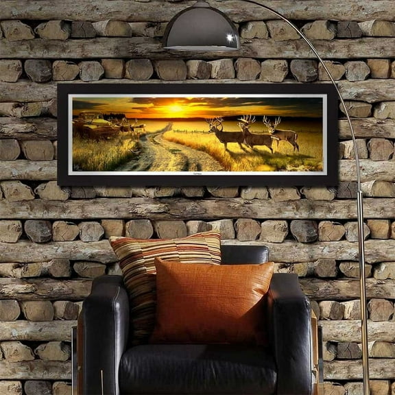 Turf Wars Print, Whitetail Deer Trophy Bucks, Mule Deer, Giant Bucks, Buck Print, Deer Poster, Racks, Cabin