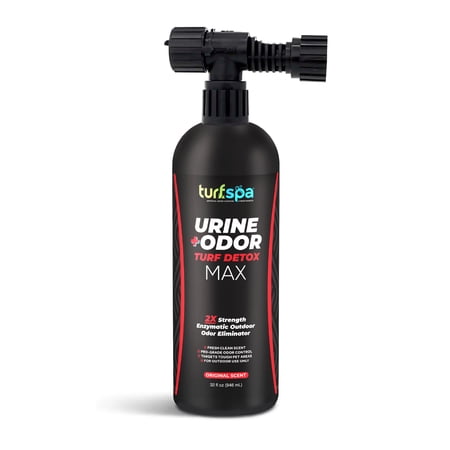 TurfSpa MAX 2X Enzyme Cleaner for Artificial Turf & Pet Urine Odor, 32 oz + Sprayer