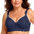 thumbnail image 1 of Turilly Bras Womens Plus Size Shiny Wireless Bra Side Support Smoothing Everyday Bras, 1 of 9