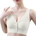 thumbnail image 1 of Turilly Bras Womens Solid Color Front Closure Bra Wireless Push Up Breathable Everyday Wear Everyday Bras, 1 of 7