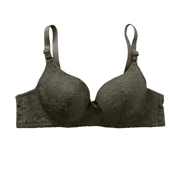 Turilly Bras Womens Solid Color Lace Breathable Wireless Bra No Rims Casual Everyday Wear Everyday Bras