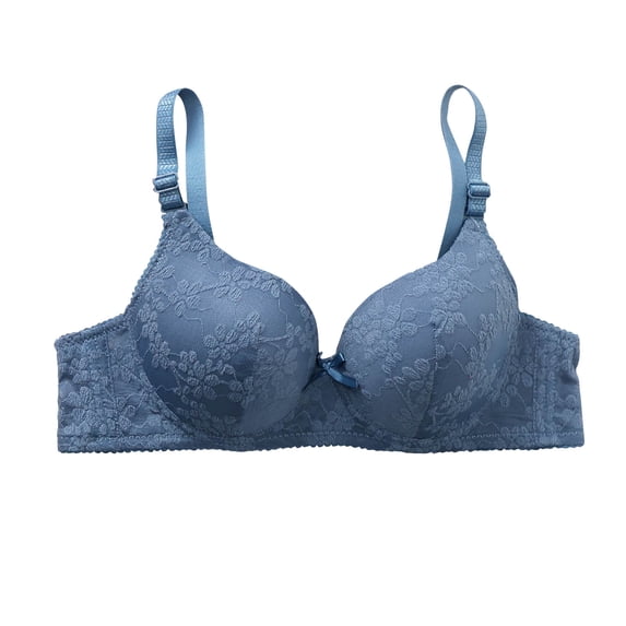 Turilly Bras Womens Solid Color Lace Breathable Wireless Bra No Rims Casual Everyday Wear Everyday Bras