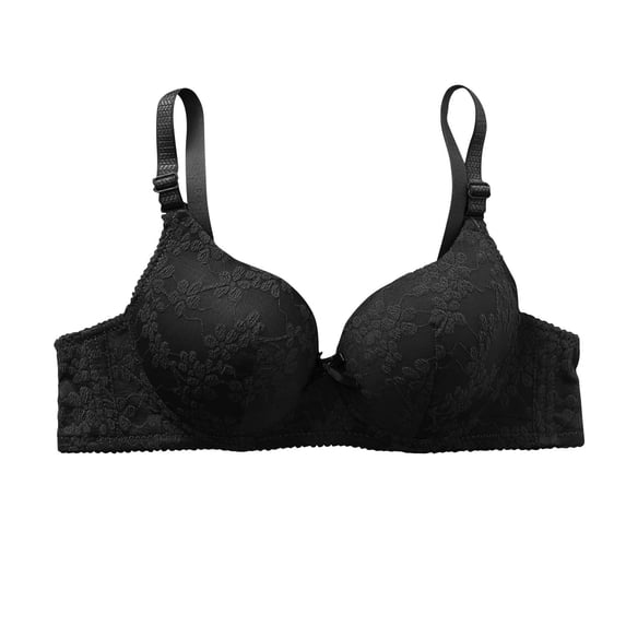Turilly Bras Womens Solid Color Lace Breathable Wireless Bra No Rims Casual Everyday Wear Everyday Bras