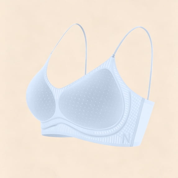 Turilly Bras Womens Solid Color Push Up Thin Strap Bra Wireless Breathable Everyday Underwear Everyday Bras