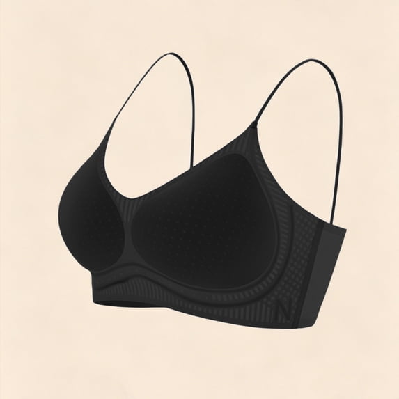Turilly Bras Womens Solid Color Push Up Thin Strap Bra Wireless Breathable Everyday Underwear Everyday Bras