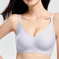 thumbnail image 1 of Turilly Bras Womens Sporty Style V Neck Wireless Bra With Fine Straps And Seamless Support Everyday Bras, 1 of 5