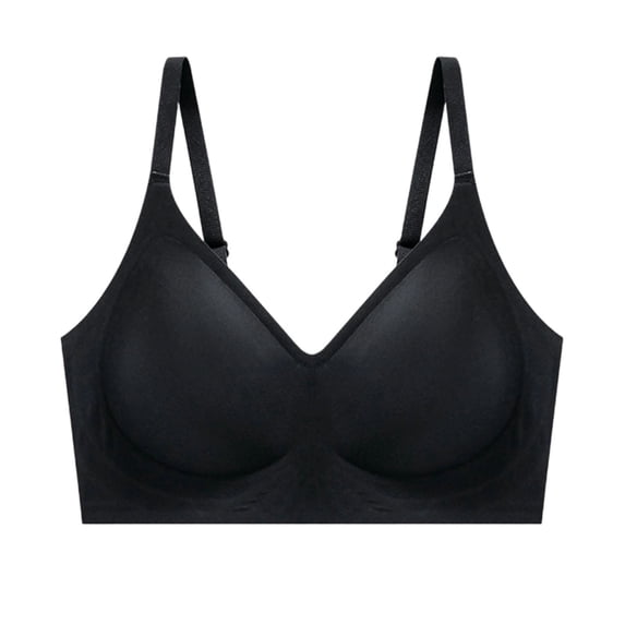 Turilly Bras Womens V Neck Wireless Bra With Adjustable Straps And Breathable Hollow Padding Everyday Bras
