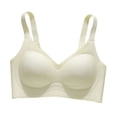 thumbnail image 1 of Turilly Bras Womens V Neck Wireless Bra With Thin Straps Seamless Plus Size Support Everyday Bras, 1 of 5