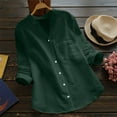 thumbnail image 1 of Turilly Clothes Sets for Women 2 Piece Womens Summer Casual Solid Color V-Neck Long Sleeve Tops Buttons Blouse, 1 of 4