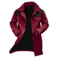 thumbnail image 1 of Turilly Fashion Men Patchwork Pockets Coats Long Sleeved Casual Zipper Jacket Blouse Outwear Turndown Collar Jackets, 1 of 6
