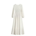 thumbnail image 1 of Turilly Fashion Women Casual Dress Round-Neck Long Sleeve Dress Long Waist Dress, 1 of 6