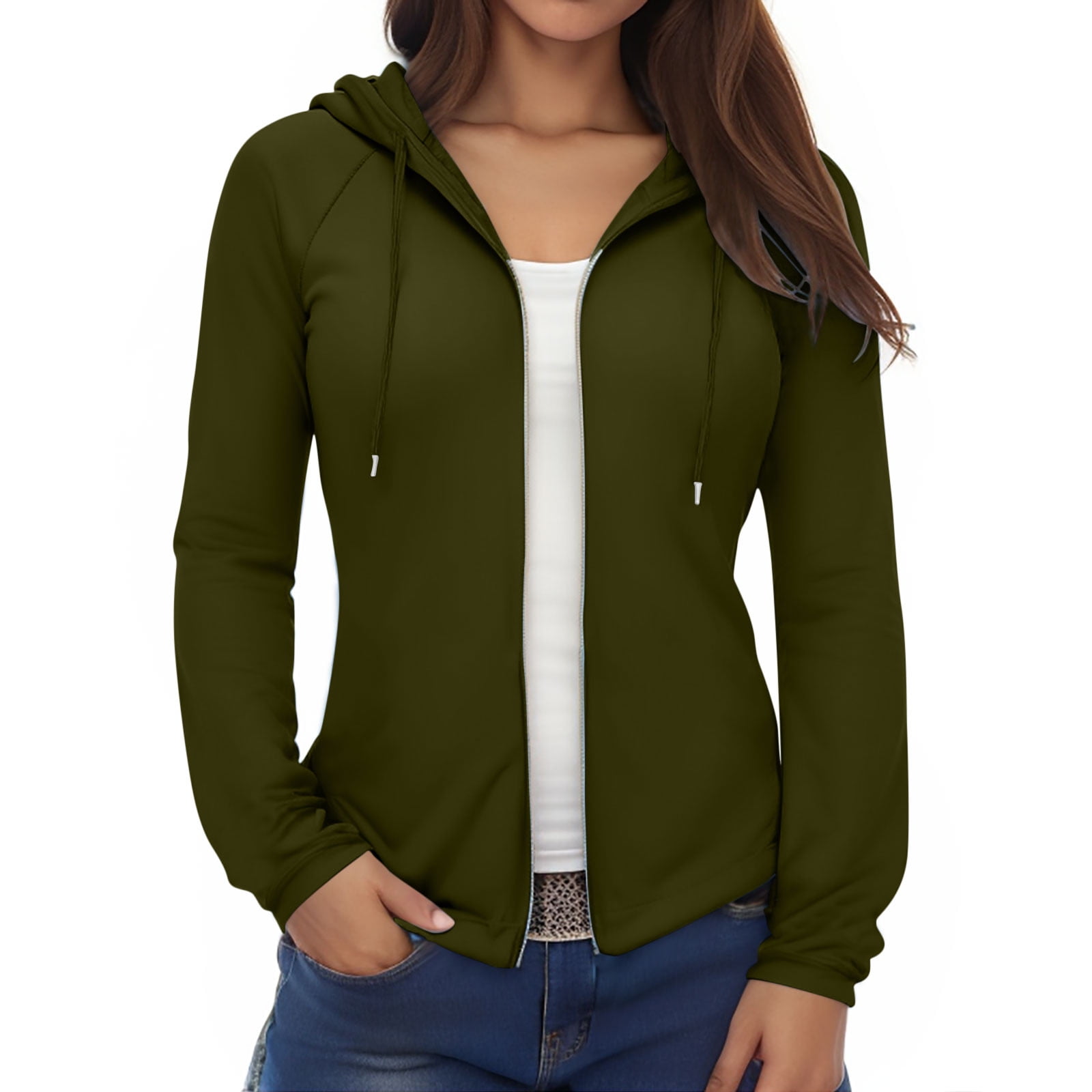 24/7 Comfort Apparel Women's Long Sleeve Knee Length