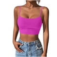 thumbnail image 1 of Turilly Fashion Women's Summer Sleeveless Tops U-Neck Solid Color Camisole Tank Spaghetti Top, 1 of 6