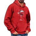 thumbnail image 1 of Turilly Hoodies Men Christmas Print Hoodie With Kangaroo Pocket Casual Pullover Sweatshirt, 1 of 4