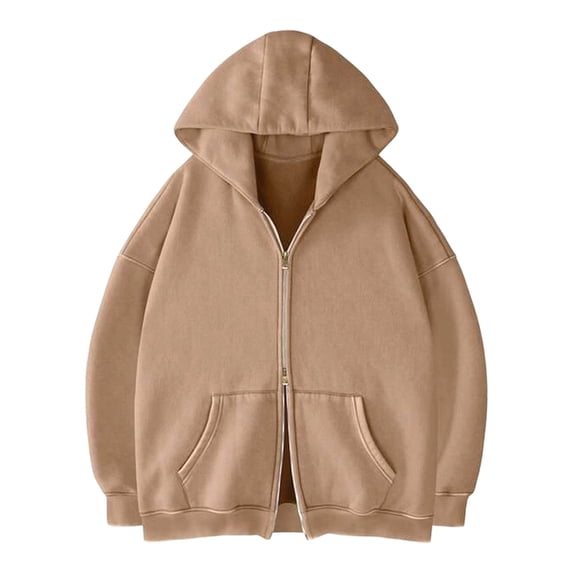Turilly Hoodies Men Double Zipper Hoodie Long Sleeve Cardigan Full Zip Casual Sweatshirt