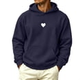 thumbnail image 1 of Turilly Hoodies Men Mid Weight Fleece Hoodie With Front Pocket Soft Casual Pullover Top, 1 of 6