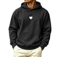 thumbnail image 1 of Turilly Hoodies Men Mid Weight Fleece Hoodie With Front Pocket Soft Casual Pullover Top, 1 of 6