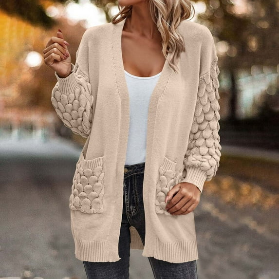 Turilly Lady Coats Oversize Jackets on Sale Fashion Women Winter Solid Color Pockets Casual Long Sleeve Long Sweater Coat Cardigan Blouse Tops
