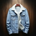thumbnail image 1 of Turilly Men Casual Jacket and Velvet Stand Collar Breasted Jacket Coat, 1 of 6