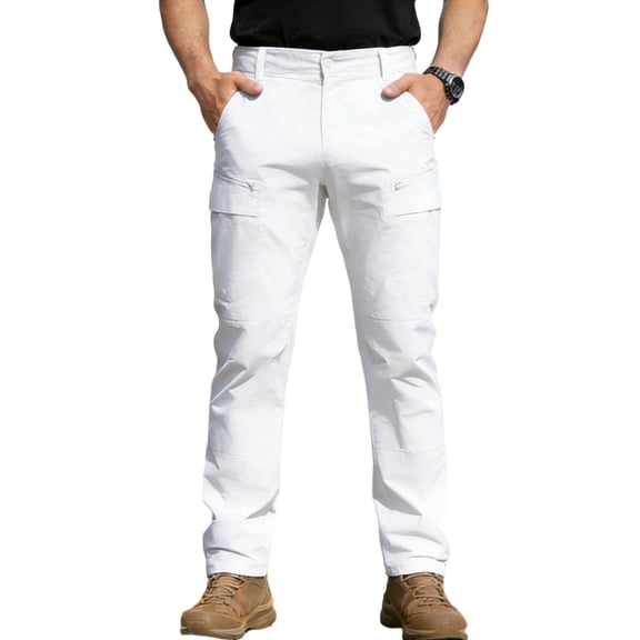 Turilly Men's Fashion Casual Cargo Pants Workwear Pants Men's Fashion Outdoor Sporty Cargo Pants Men's Long Pants