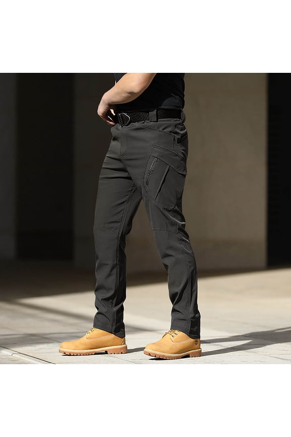 Men's Pants Pocket Water Ripstop Hiking Pants Lightweight Cargo Fishing Military Pants