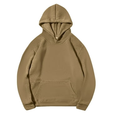 Turilly Men's Relaxation Sport Hooded Pullover Sweatshirt Long Sleeve Solid Hoodie