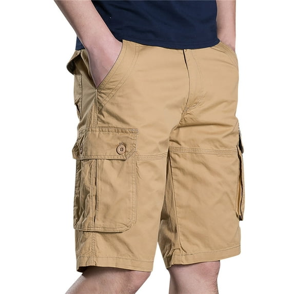 Turilly Men's Shorts Clearance Workwear Shorts Slim Fit Pocket Zipper Pants Casual Outdoor Sports Shorts