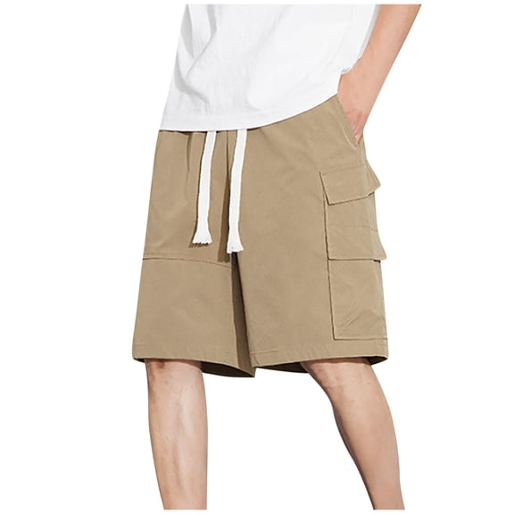 Turilly Men's Summer Shorts Shorts Cargo CasualSide Pocket Casual Drawstring Shorts XL
