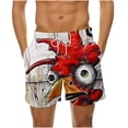 thumbnail image 1 of Turilly Men's Summer Shorts Shorts Cargo Stretch WaistSummer Loose Beach Shorts Pocket Swimming Pants L, 1 of 6