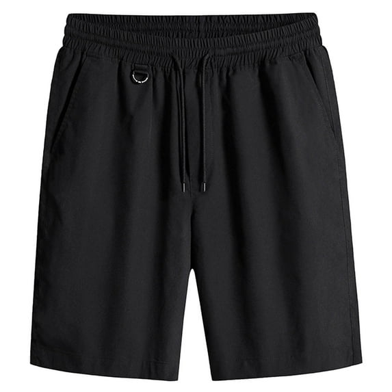 Turilly Men's Summer Shorts Shorts Elastic WaistbandCasual Solid Color Elastic Waist Fifth Pants Casual Sports Shorts XL