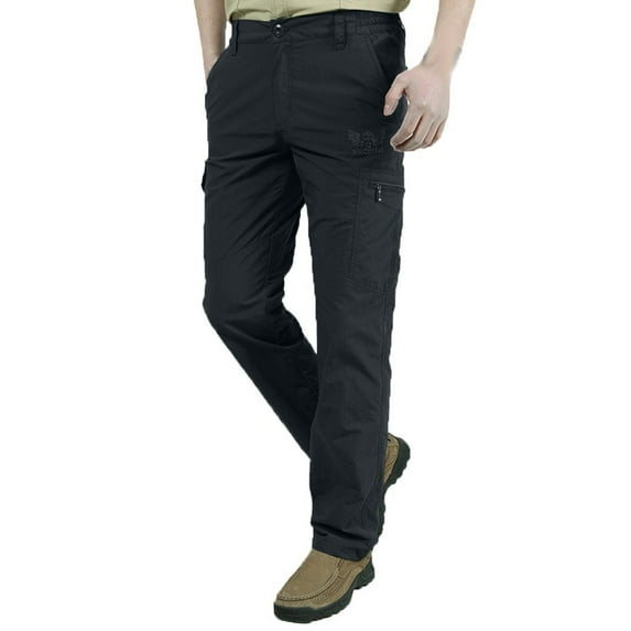 Turilly Mens Casual & Comfy Pants Cargo Pants Casual Slim Multi Pocket Straight Pants Outdoor Assault Pants Sports Pants