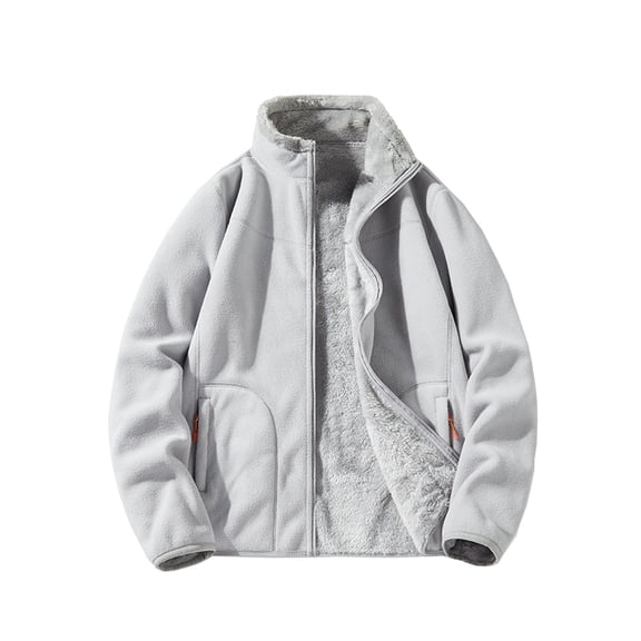 Turilly Mens Cotas Man Solid Color Two-sided Outdoor Jacket Liner Cardigan