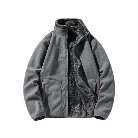 Turilly Mens Cotas Man Solid Color Two-sided Outdoor Jacket Liner Cardigan